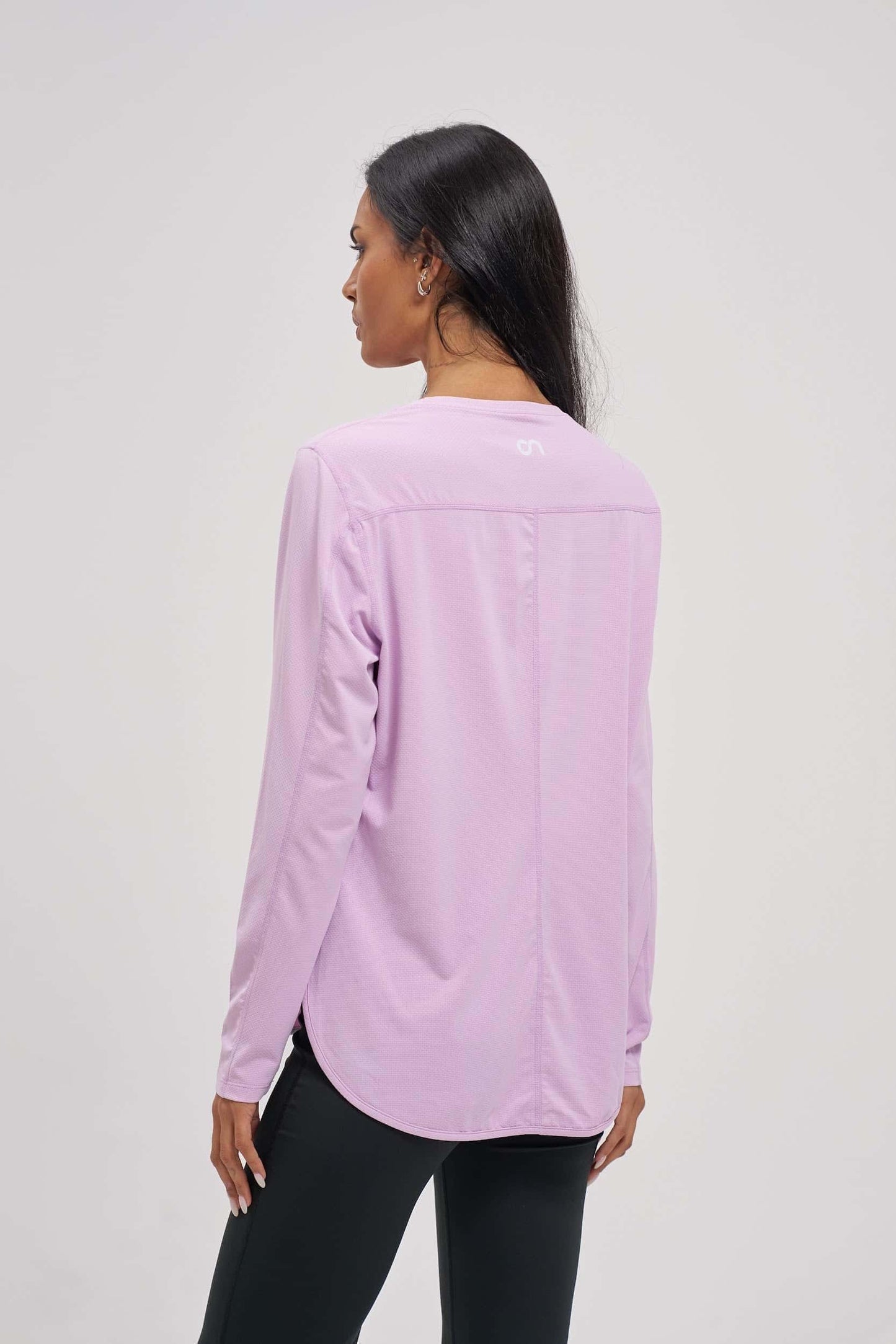 Lavender purple t-shirt - stylish and breathable womens sport top