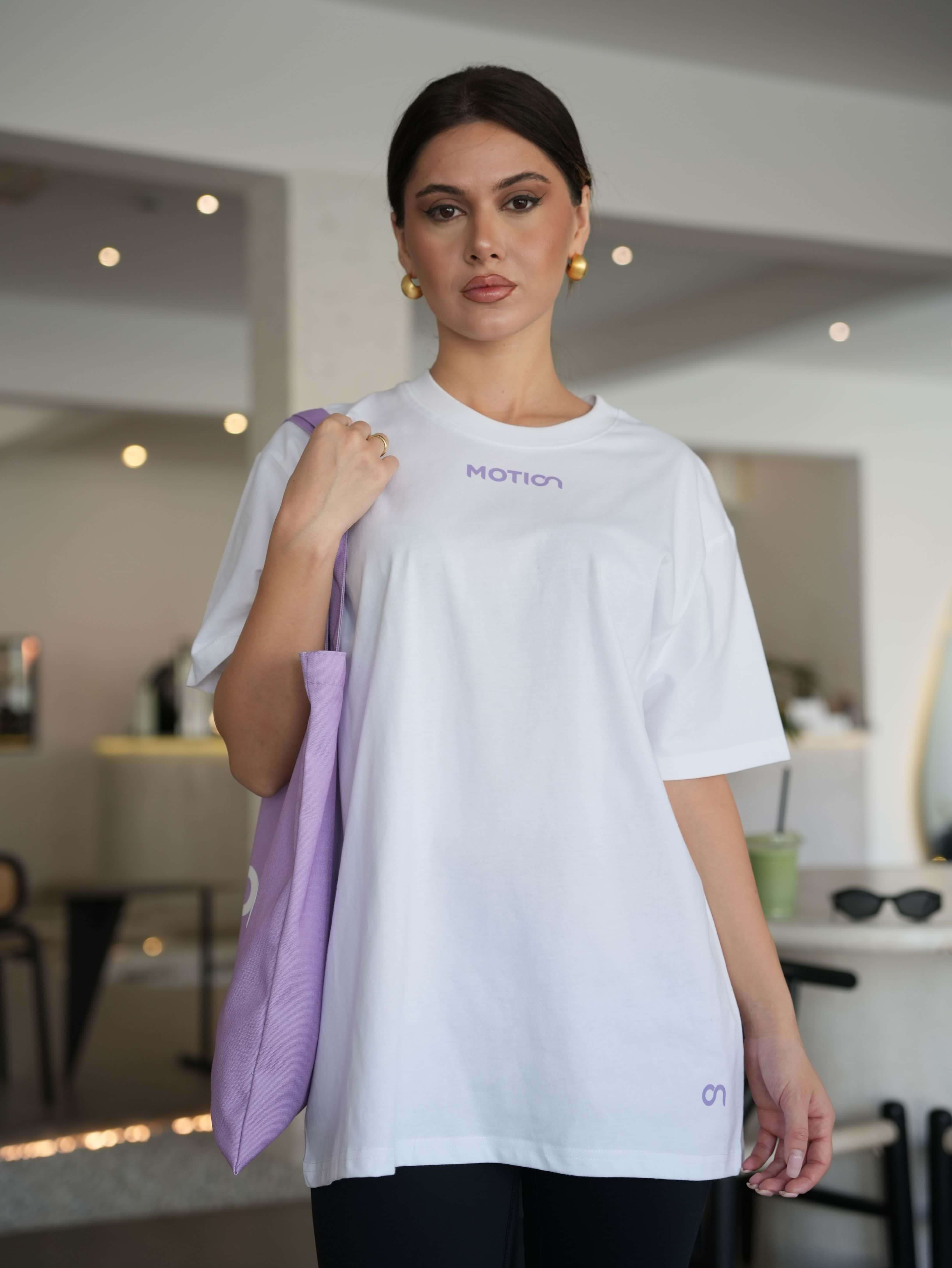 white oversize half sleeve yoga t-shirts for women – comfortable and breathable